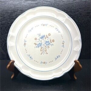 Cordella Collection Stoneware Japan Flowered 10.5” Plate Country Flowers Theme